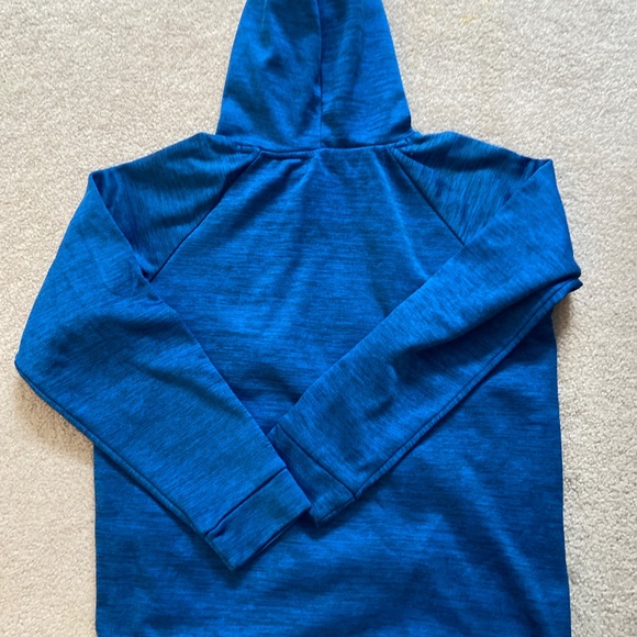Boy's Tek Gear WarmTek Blue and Green Soccer Hooded Sweatshirt Size XL 18/20 - Picture 2 of 2